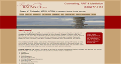 Desktop Screenshot of findingbalanceltd.com